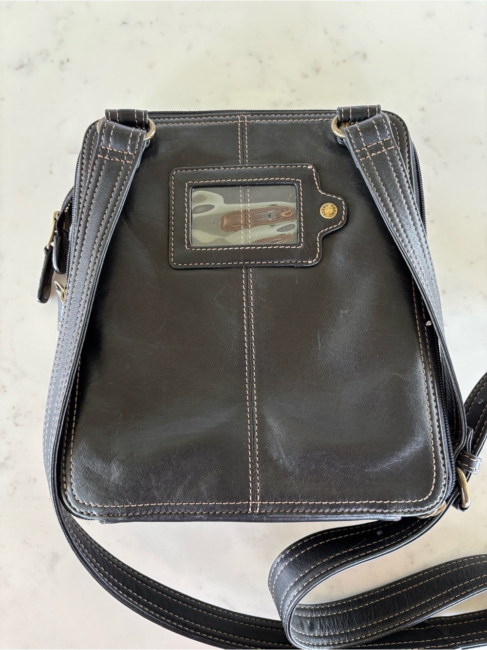 Fossil Leather Crossbody Purse - Picture 3 of 13